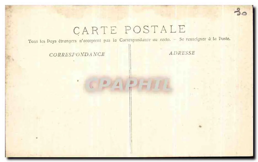Nîmes - Innen der Arenen - Blick vom Promenoir — Phototyp E. Lanour — Marseille, Nr. 3137 - Rückseite