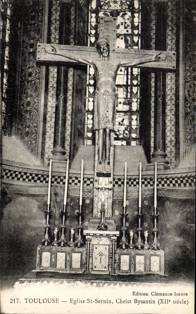 Toulouse — Kirche St-Sernin, Byzantinischer Christus (12. Jahrhundert) — Edition Clémence-Isaure, n°217 - Vorderseite