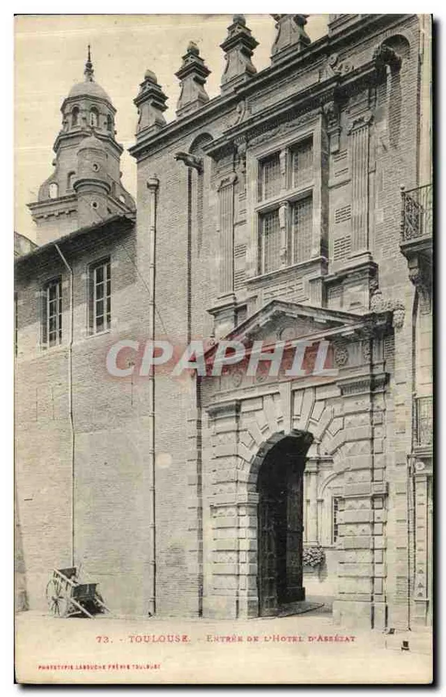 Toulouse — Eingang zum Hôtel d'Assézat — Phonetypie Lansuche, Serie 73 - Vorderseite