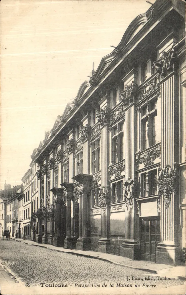 Toulouse - Perspectiva da Casa de Pierre — J. Picot, editor, Toulouse - Frente