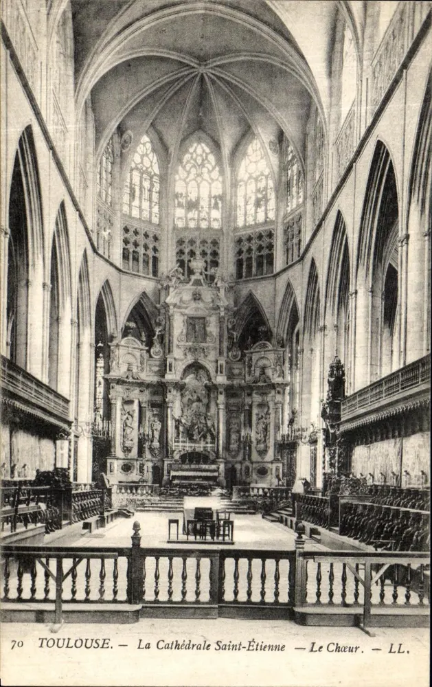Toulouse — Die Kathedrale Saint-Étienne — Der Chor — LL. — Nr. 70 - Vorderseite
