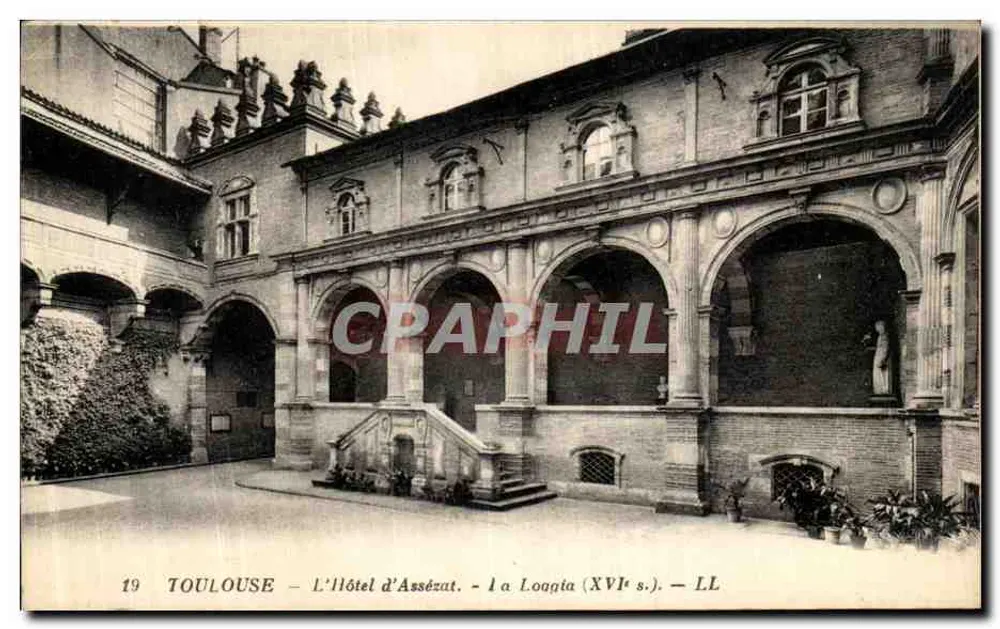 Toulouse — Das Hôtel d'Assézat — Die Loggia (16. Jahrhundert) — LL - Vorderseite