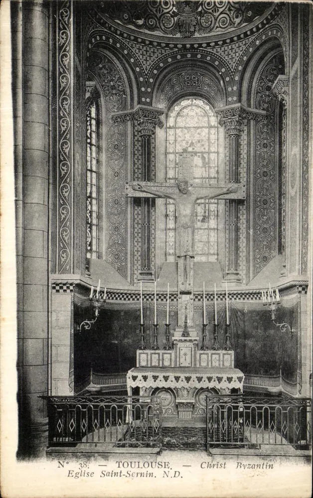 Toulouse - Kirche Saint-Sernin - Byzantinischer Christus - Nr. 38 - Vorderseite
