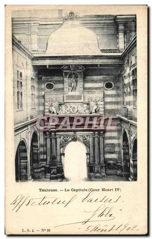 Toulouse — Le Capitole (Cour Henri IV) — L.S.I. — N° 26 - Vorderseite