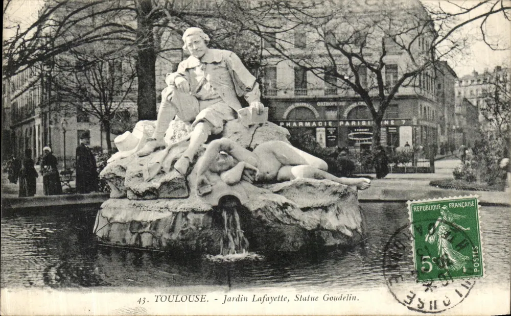 Toulouse - Lafayette-Garten, Statue Goudelin — Sonderausgabe 'Am Capitol' - Vorderseite