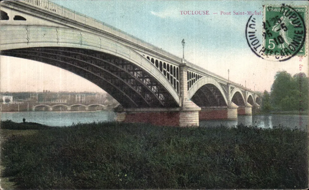 Toulouse — Ponte São Michel — Editor R. Publio & R. Ricaise - Frente