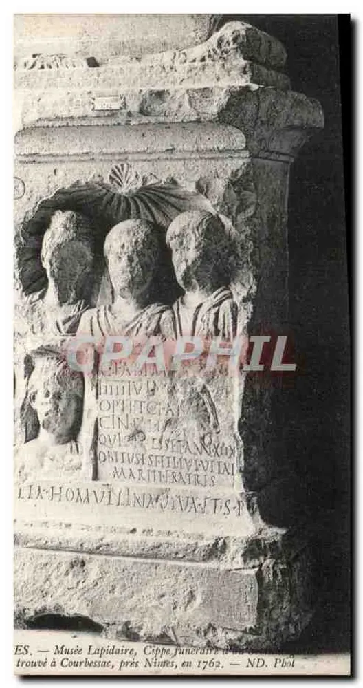 Grabstein — gefunden in Courbessac, nahe Nîmes — ND Phot - Vorderseite