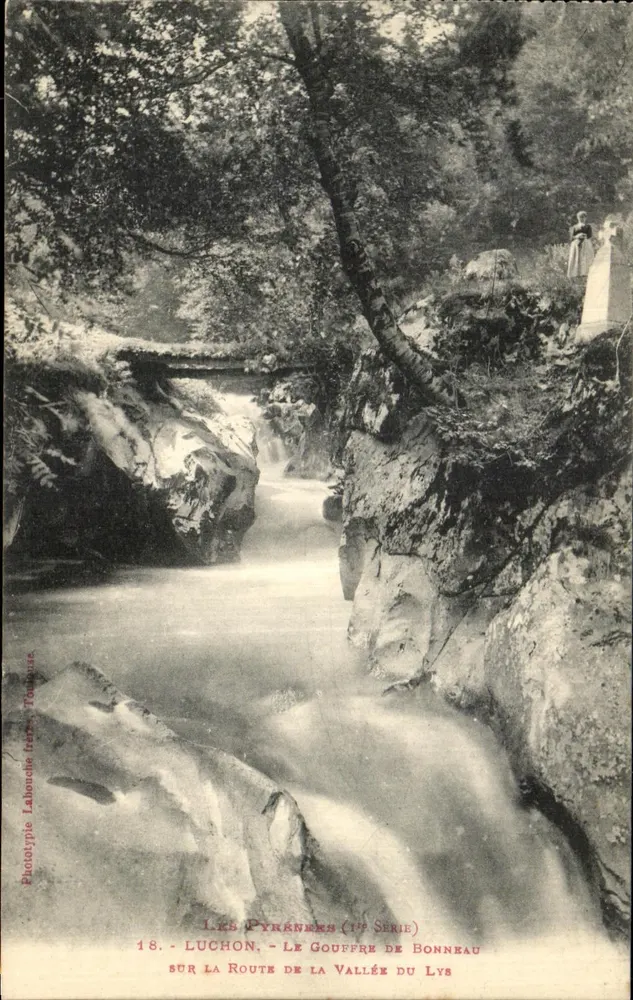 Luchon - Der Gouffre de Bonneau — auf dem Weg in die Lys-Tal — Phototyp Lahouche (1. Serie) - Vorderseite