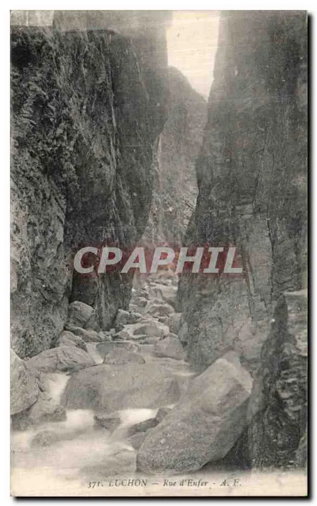 Luchon — Rue d'Enfer — A. F. — n° 371 - Frente