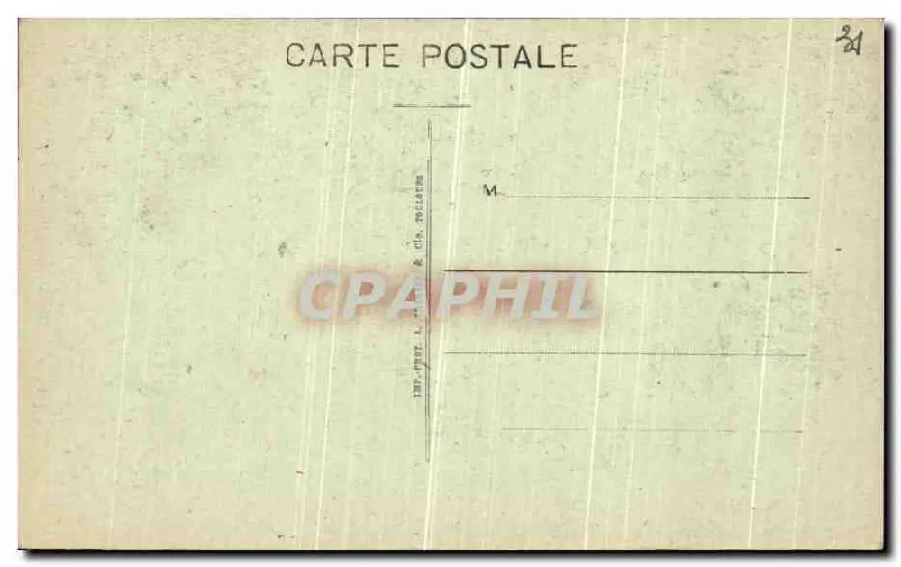 Luchon — Rue d'Enfer — A. F. — n° 371 - Verso