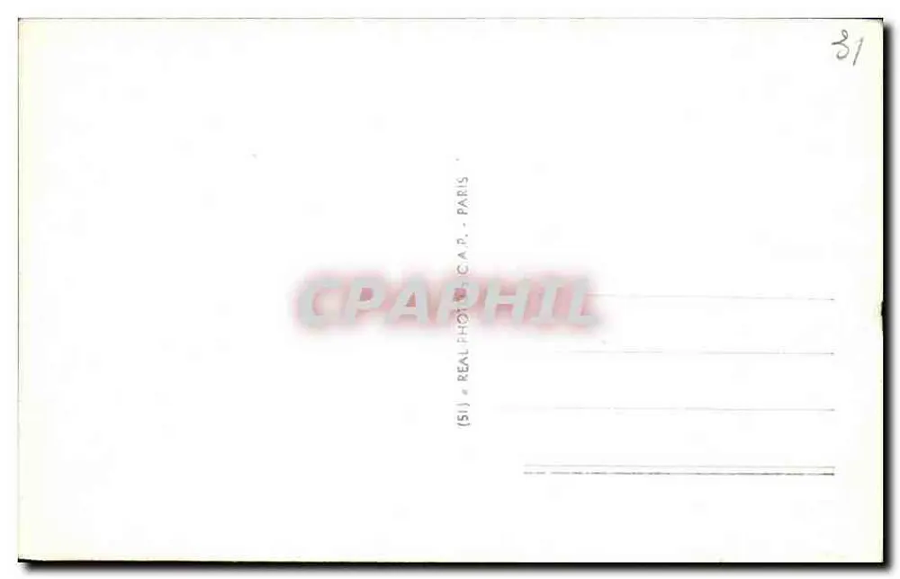 Um Luchon — Tal des Lys, Die Straße der Hölle — (51) REAL PHOTO-C.A.P. - PARIS - Rückseite