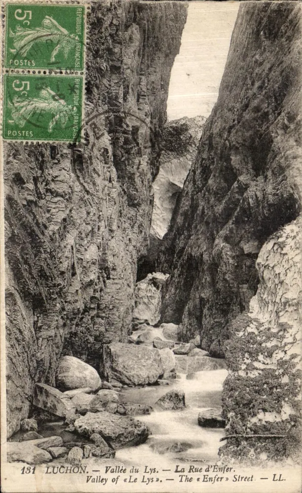 Luchon — Valle del Lys — La Rue d'Enfer — LL. 131 - Recto