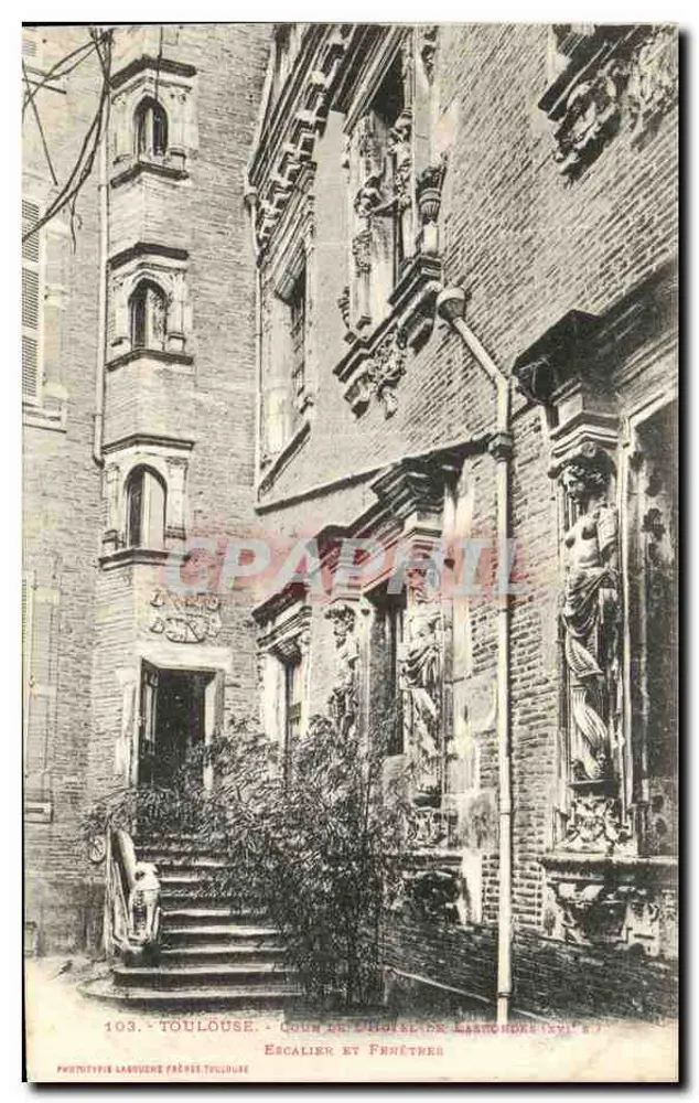 Toulouse - Cour de l'Hôtel de Lassanchore (16. Jahrhundert) - Phototype Larrugue Frères Toulouse - Vorderseite