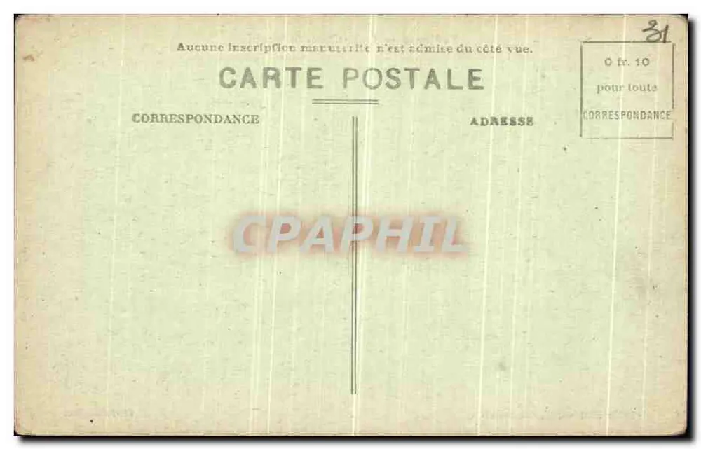 Toulouse — A Basílica de São Sernim — Edição Mathieu, 14 rue Bayard - Verso