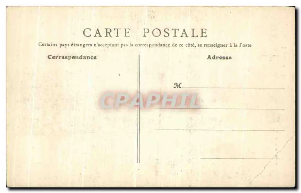 Nevers — Escada de honra do Palácio Ducal — B. F., Paris, n°3 - Verso