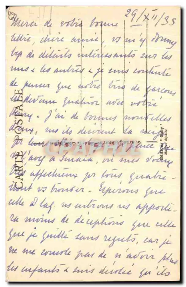 Nevers - Quai Amiral-Jacquinot und Turm Goguin — Gaby, n°33 - Rückseite