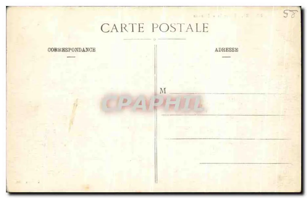 Nevers - Igreja de São Etienne — vista do edifício romano com carruagem — editor L. Clot, Nevers - Verso