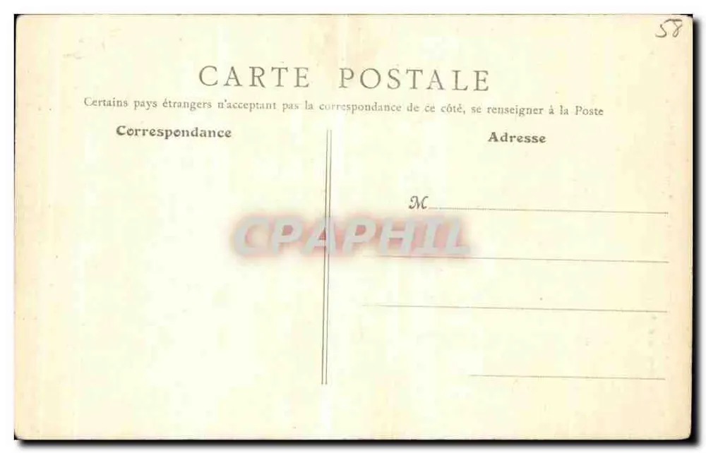 Nevers — Linker Torbereich der Dukalen Palast-Türme — B. F., Paris - Rückseite