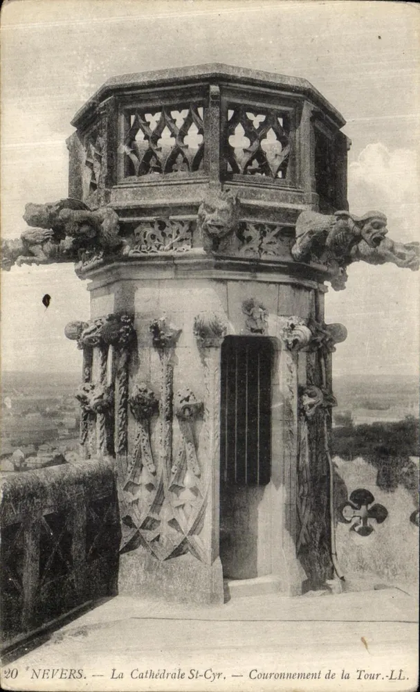 Nevers — Die Kathedrale St-Cyr — Krone der Turm. LL. n°20 - Vorderseite