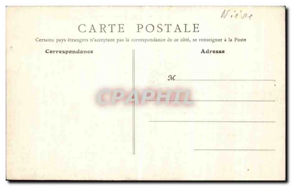 Nevers - El Palacio Ducal y el Jardín — editado por G. B. F., París, n° 131 - Reverso