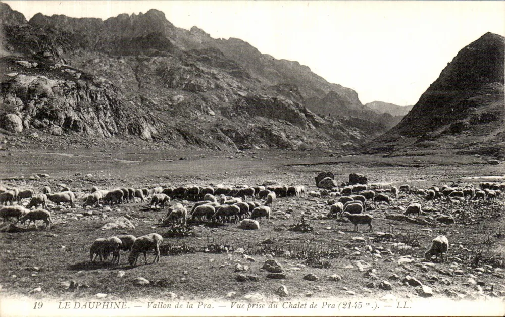Vallon de la Pra — Ansicht vom Chalet de Pra (2145 m.) — LL. - Vorderseite