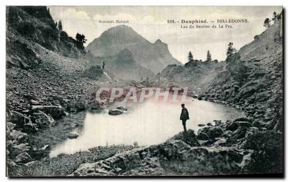 See des Sentier de La Pra — Dauphiné — BELLEDONNE — Gipfel Robert — n°522 - Vorderseite