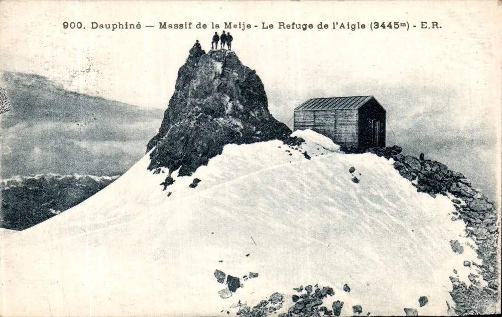 Dauphiné — Massif de la Meije — Le Refuge de l'Aigle (3445m) — E.R. - Vorderseite