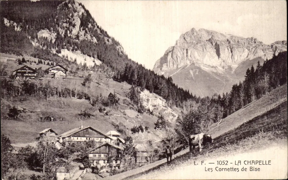 Les Cornettes de Bise — La Chapelle — L. F. 1052 - Frente