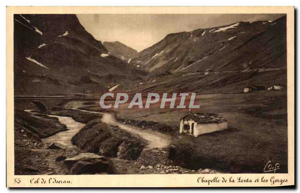 Col de l'Iseran — Kapelle der Lenta und die Schluchten — Cie des Arts Photographiques - Vorderseite