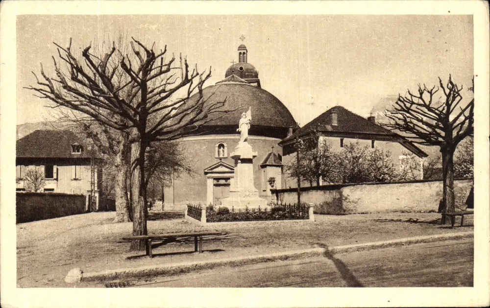 Die Kirche - Im Hintergrund die Dent de Crolles — Villard-Bonnot, Verlag 756 - Vorderseite