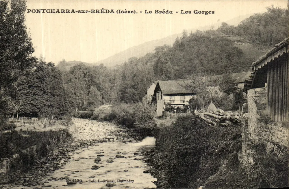 Pontcharra-sur-Bréda (Isère) — Het Bréda — De Gorges — Coll. L. Grimal, Chambéry, n°1430 - Voorkant