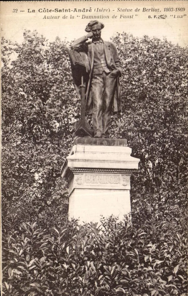 La Côte-Saint-André (Isère) — Statue von Berlioz, 1803-1869 — B. F. Lux - Vorderseite