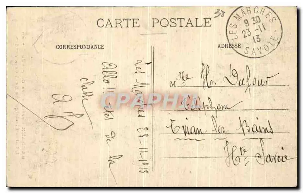 Barraux (Isère) — Les Gorges du Cesson — L'Usine Électrique du Haut-Grésivaudan — Call. J. Grimal, Chambléry - Rückseite