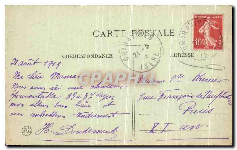 Charavines-les-Bains — Ein Eckchen Laos — G. de D. Voiron, Nr. 284 - Rückseite