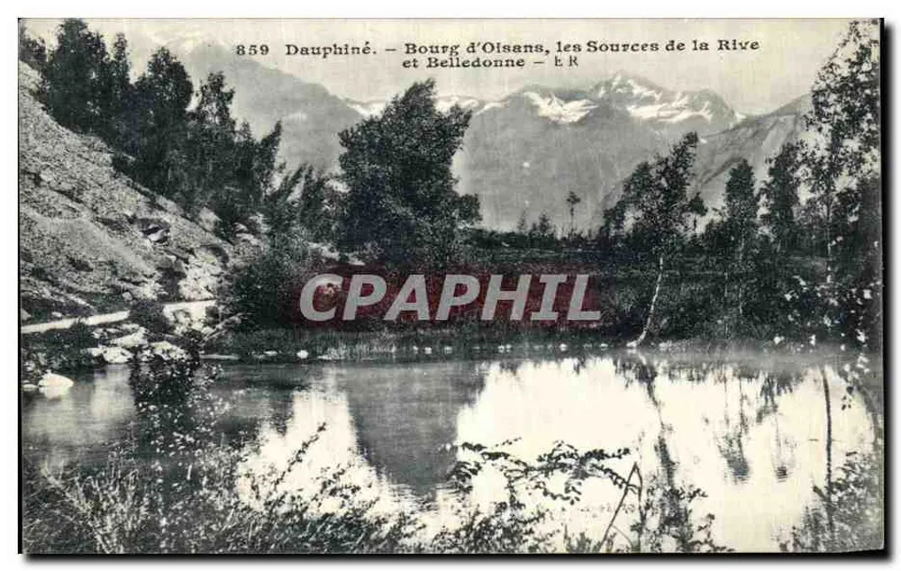 Bourg d'Oisans, die Quellen der Rive und Belledonne — Dauphiné — n° 859 - Vorderseite