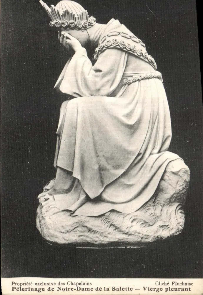 Weinende Jungfrau — Pilgerung zu Notre-Dame de la Salette — Fluchaire Cliché - Vorderseite