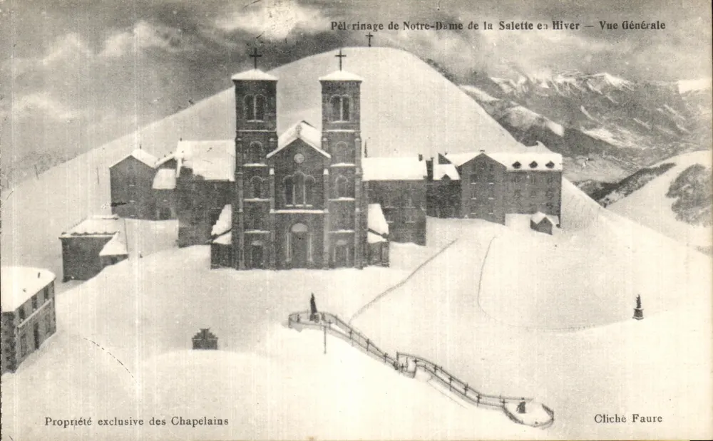 Pilgerung Notre-Dame de la Salette im Winter — Allgemeiner Blick — Cliché Faure - Vorderseite