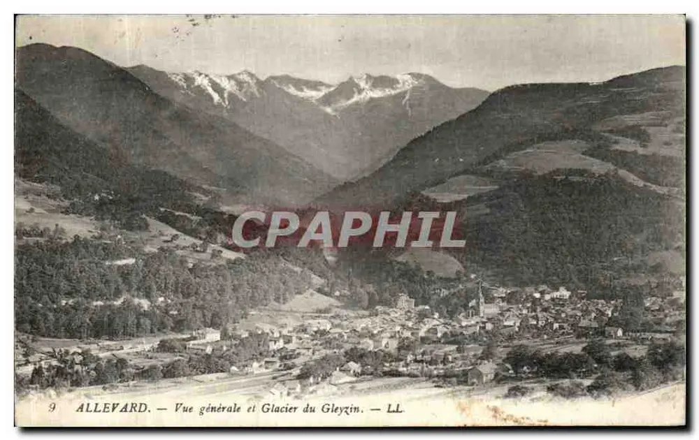 Allevard — Allgemeiner Blick und Gletscher Gleyzin — LL - Vorderseite