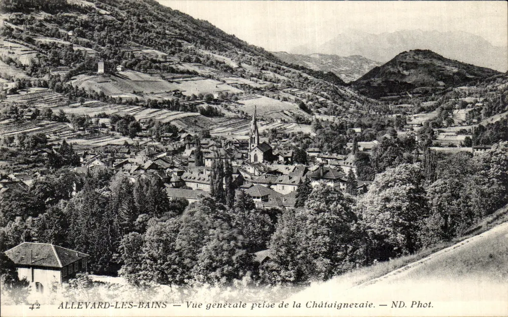 Allevard-les-Bains — Allgemeiner Blick vom Châtaigneraie — ND. Phot. - Vorderseite