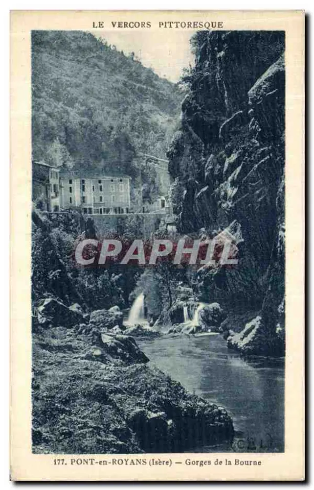 O Vercors pitoresco — Gorges da Bourne — 177 - Frente