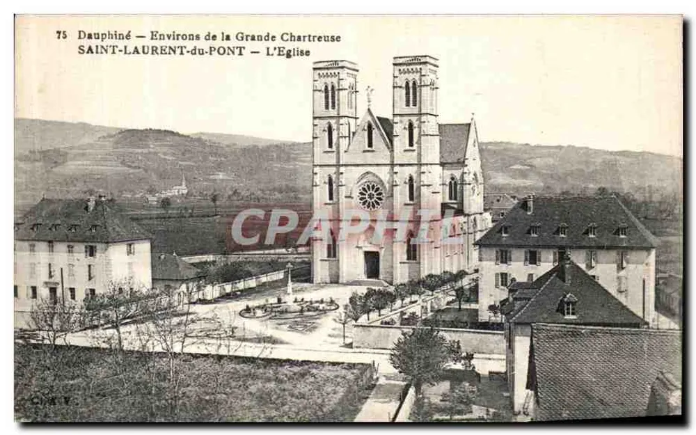 Saint-Laurent-du-Pont — Die Kirche — Um die Grande Chartreuse - Vorderseite