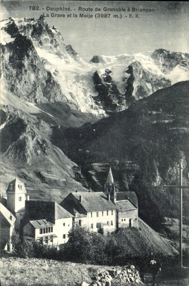 La Grave und die Meije (3987 m.) — Dauphiné — Route von Grenoble nach Briançon — E.R. - Vorderseite