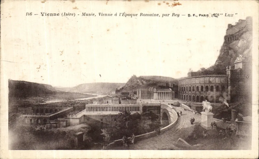 Viena (Isère) - Museu, Viena na Época Romana, por Rey — B.F., PARIS « Lux » - Frente