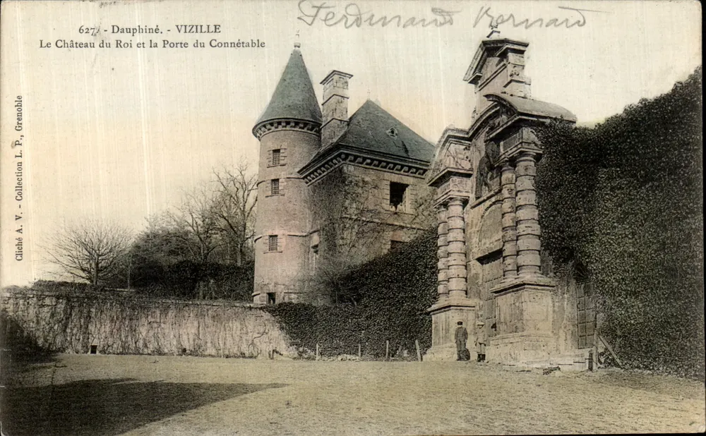 Vizille — Schloss des Königs und das Tor des Constablen — Cliché A. V., Grenoble, n° 6277 - Vorderseite