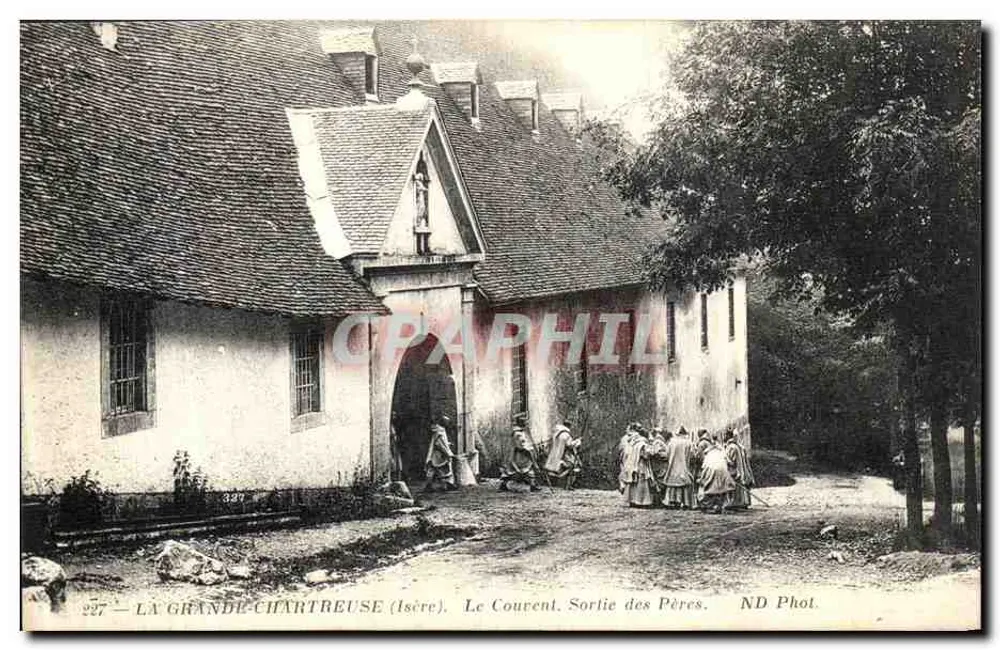 La Grande-Chartreuse (Isère) — Das Kloster. Abreise der Mönche — ND Phot. - Vorderseite