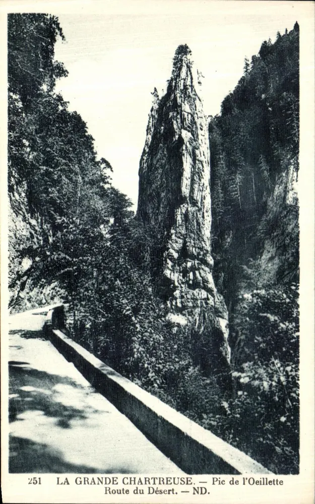 La Grande Chartreuse — Route du Désert — Pic de l'Oeillette - Vorderseite