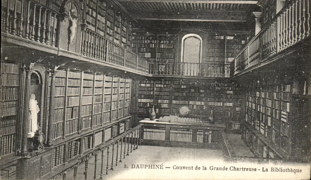 Dauphiné — Mosteiro da Grande Chartreuse — A Biblioteca - Frente