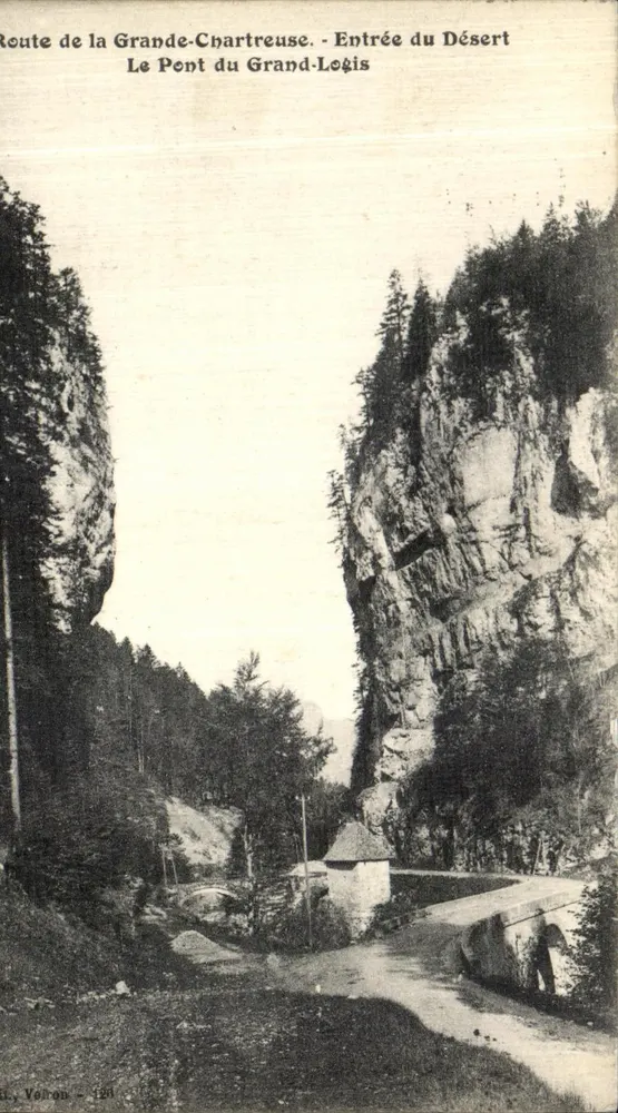 Route de la Grande-Chartreuse - Eintritt in das Wüstenland - Die Brücke von Grand-Logis - Volon - 1908 - Vorderseite