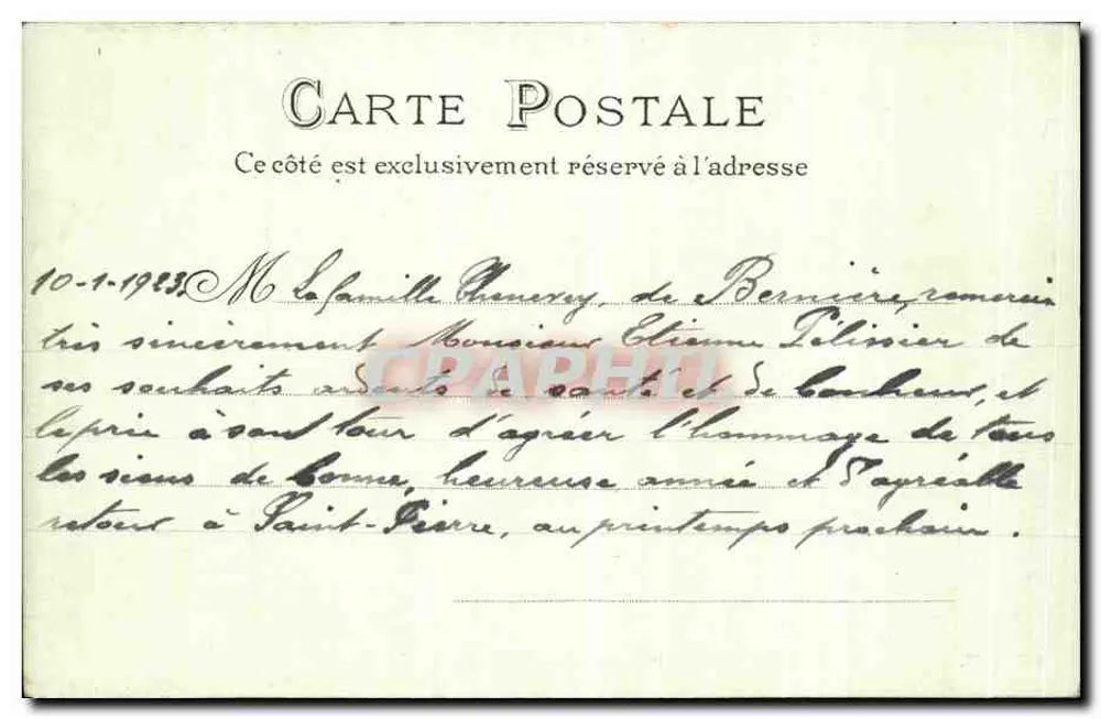 Chartreuse — Hôtellerie des Dames — L.M. n°457 - Verso