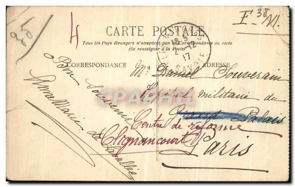 Dauphiné - Route de la Grande-Chartrouse - Le Pont St Bruno - E.R. - n°217 - Rückseite